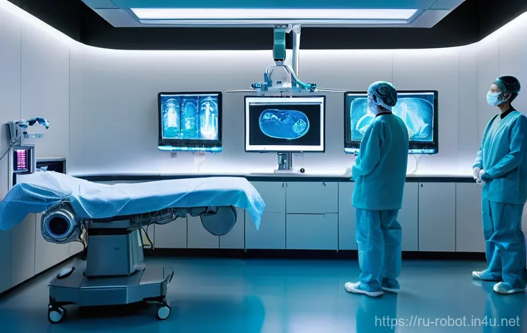 로봇을 활용한 수술 기술 - **Prompt 2: Post-Robotic Surgery Recovery and Active Life**
    "A vibrant, middle-aged individual, ...